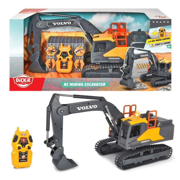 RC Volvo Maden Ekskavatörü Uzaktan Kumandalı İş Makinesi