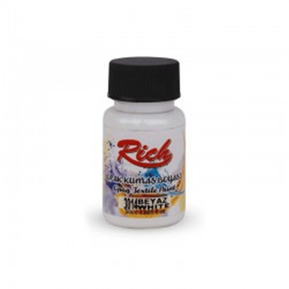 RİCH AKRİLİK KUMAŞ BOYASI 50 ML BEYAZ
