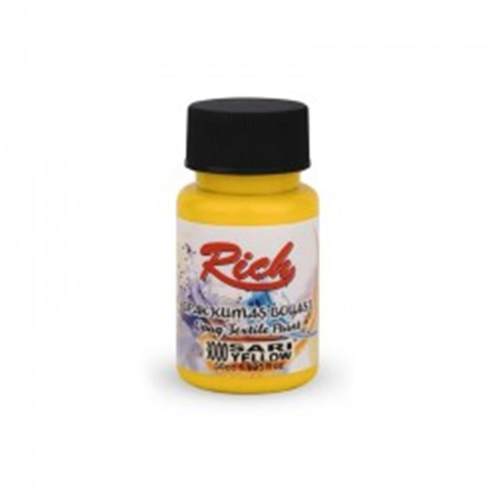 RİCH AKRİLİK KUMAŞ BOYASI 50 ML SARI