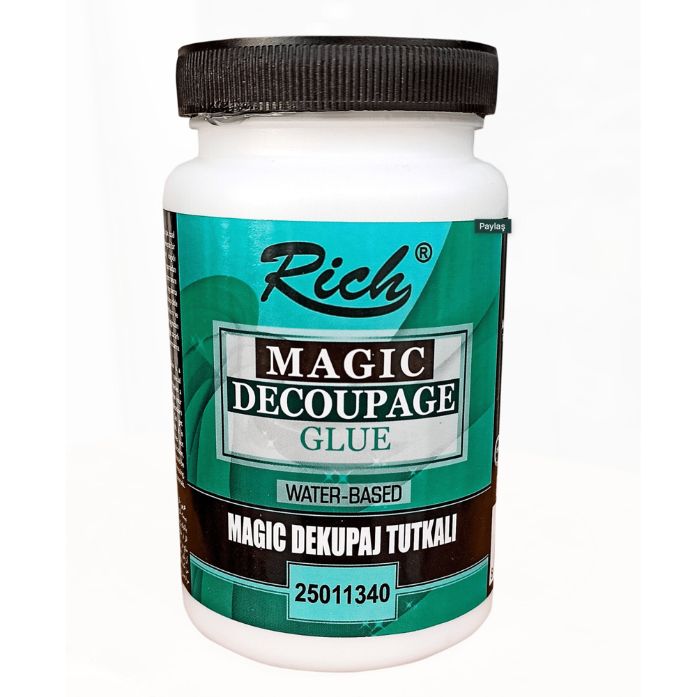 RİCH MAGİC DEKOPAJ TUTKALI 250 ML KAVANOZ