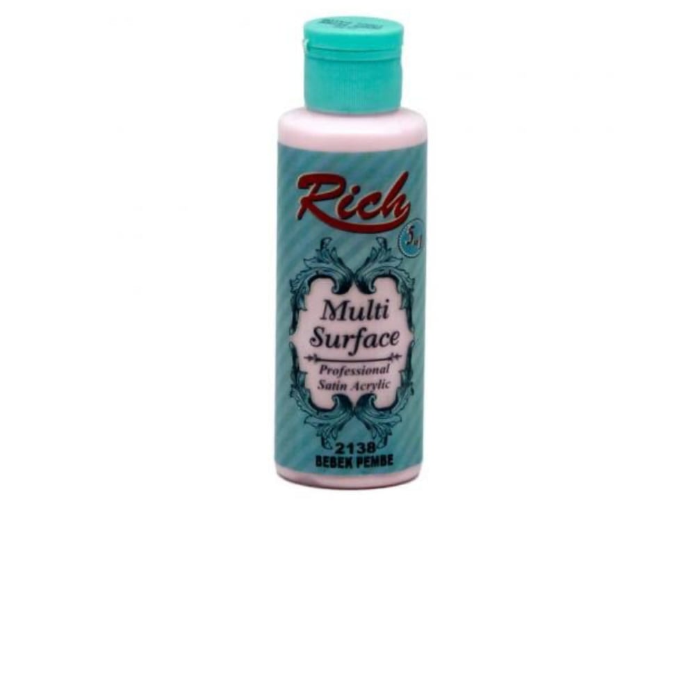 Rich Multi Surface 120 ml Bebek Pembe Akrilik Boya