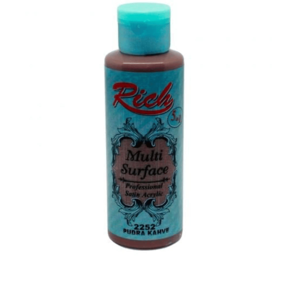 Rich Multi Surface 120 ml Pudra Kahve Akrilik Boya