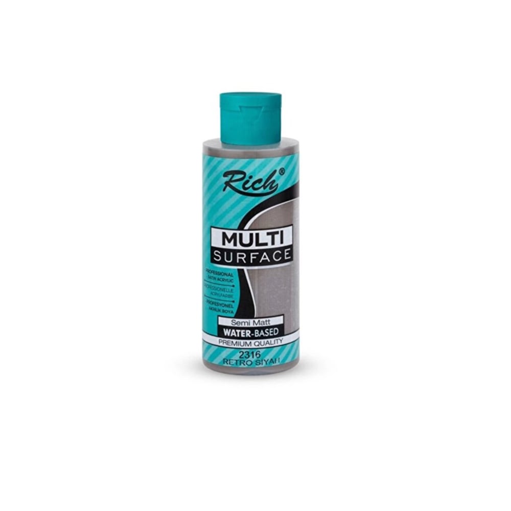 Rich Multi Surface 120 ml Retro Siyah Akrilik Boya