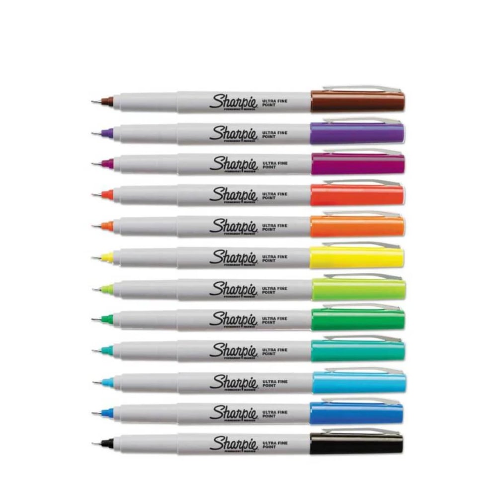 Sharpie Ultra Fine Permanent Markör karışık renk 12li 