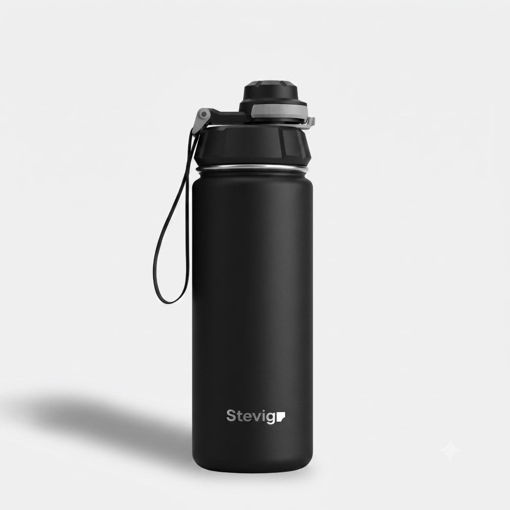 Stevig ST-207 500 ML Black 1 Hand sızdırmaz çelik termos 