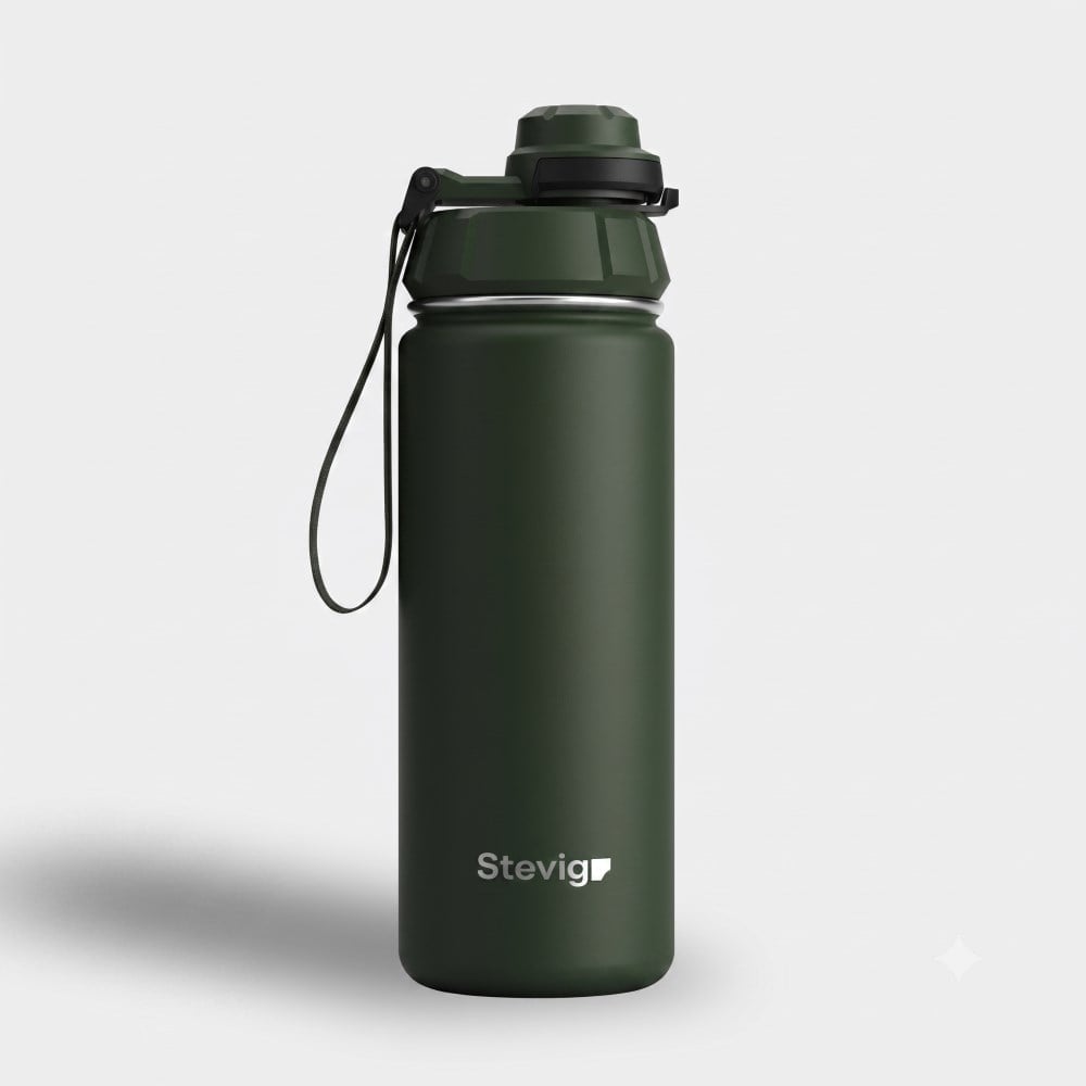 Stevig ST-208 500 ML Green 1 Hand sızdırmaz çelik termos 