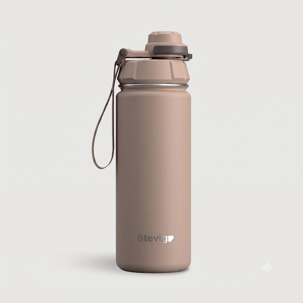 Stevig ST-224 500 ML Light Brown 1 Hand sızdırmaz çelik termos