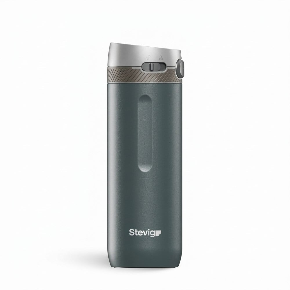 Stevig ST-227 500 ML Dark Navy 4 Action trigger control çelik termos