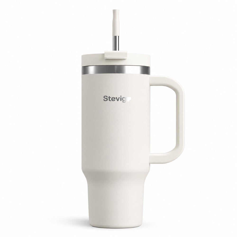 Stevig ST-239 900 ML Bisque 2 Moods Tuck-In tumbler çelik termos