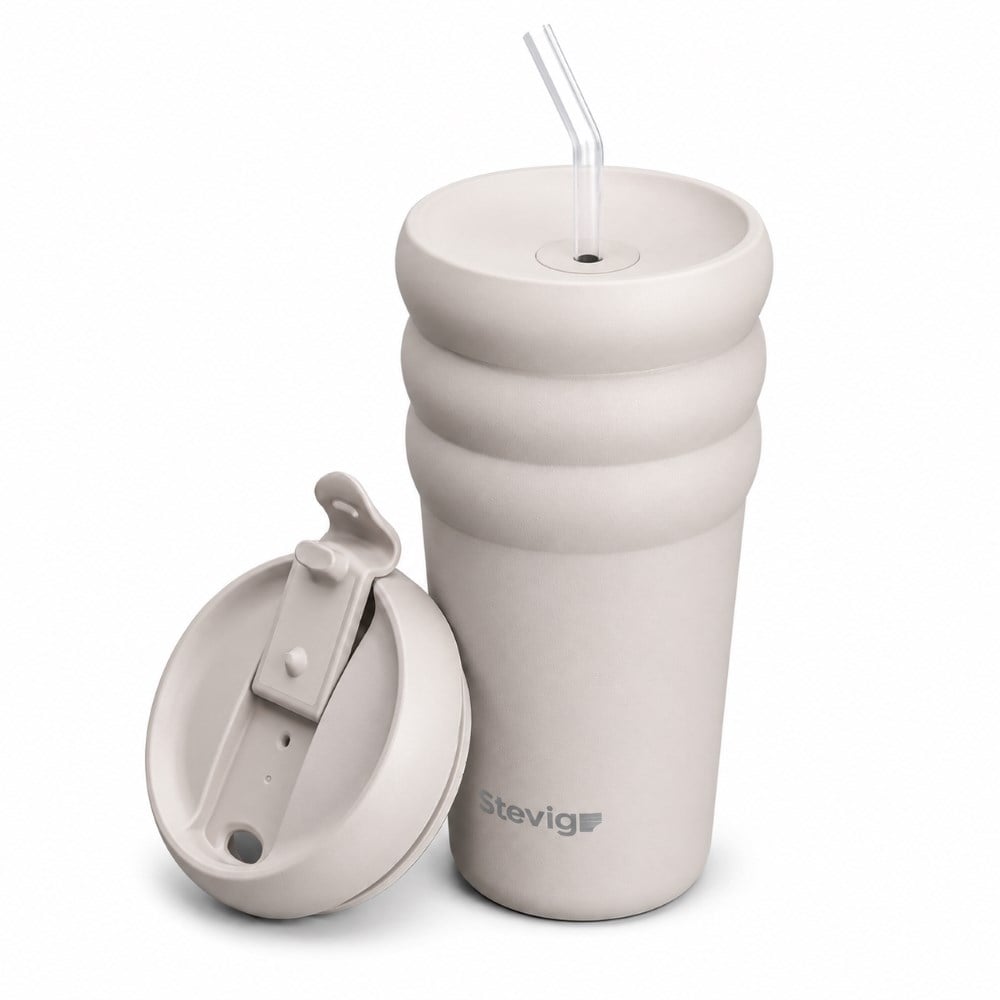 Stevig ST-244 600 ML Crushed Rock 3 Bubble pipetli tumbler çelik