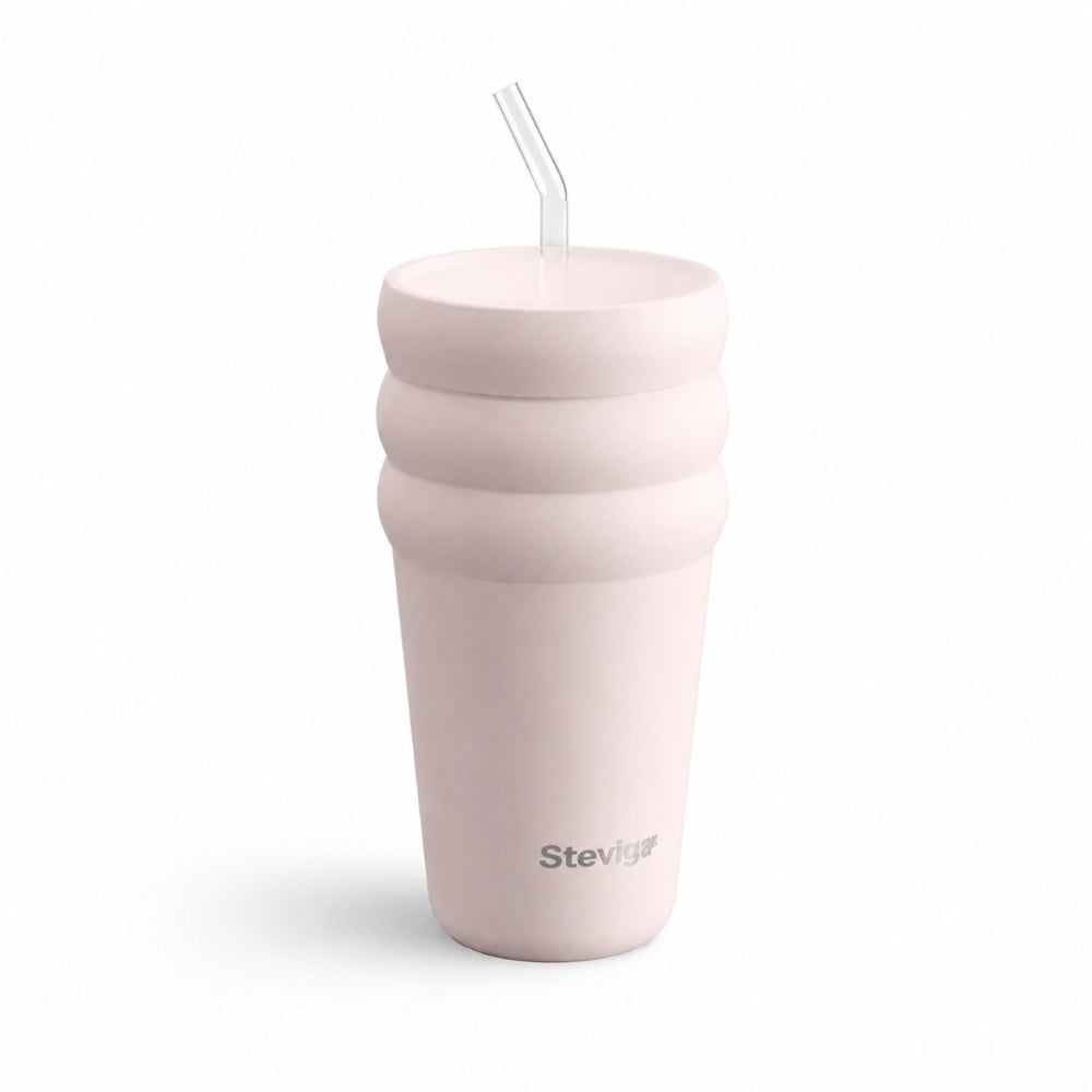 Stevig ST-248 600 ML Soft Quartz 3 Bubble pipetli tumbler çelik termos