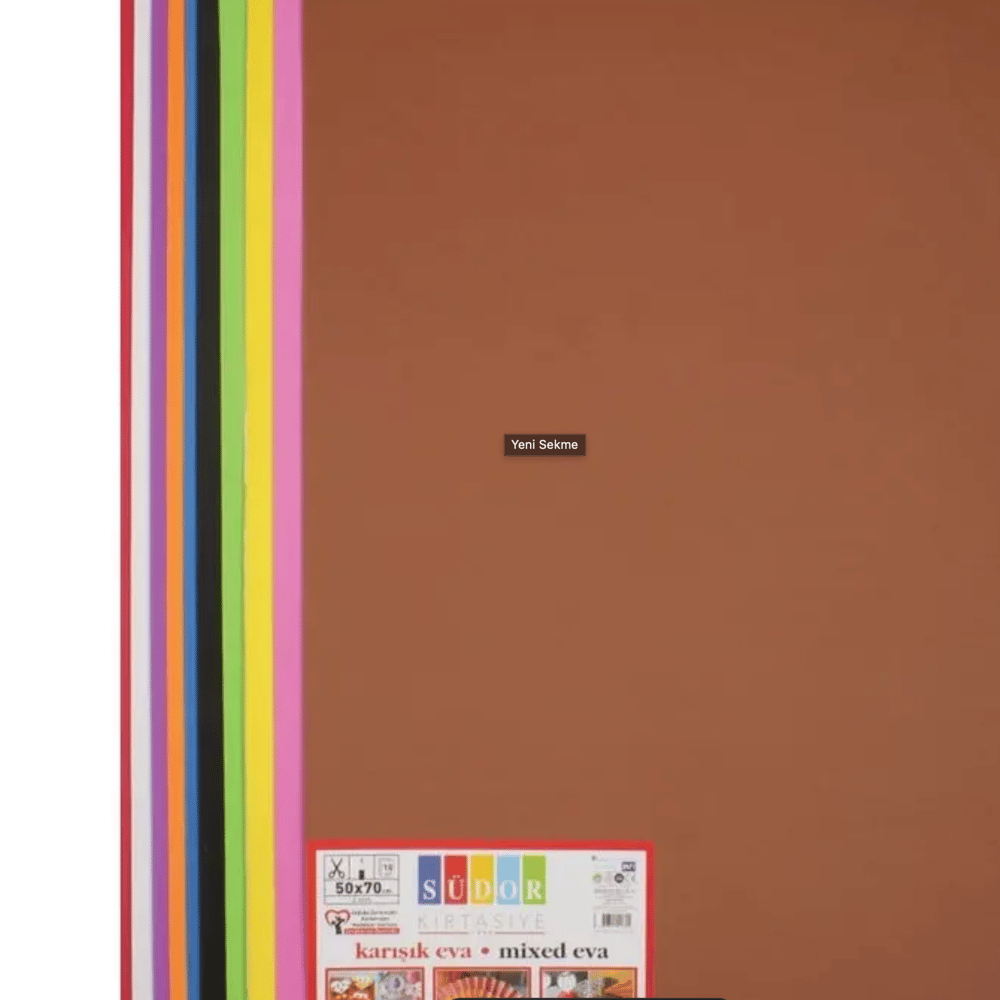 Südor SK29 50x70 Karışık Düz Renk Eva 10'li