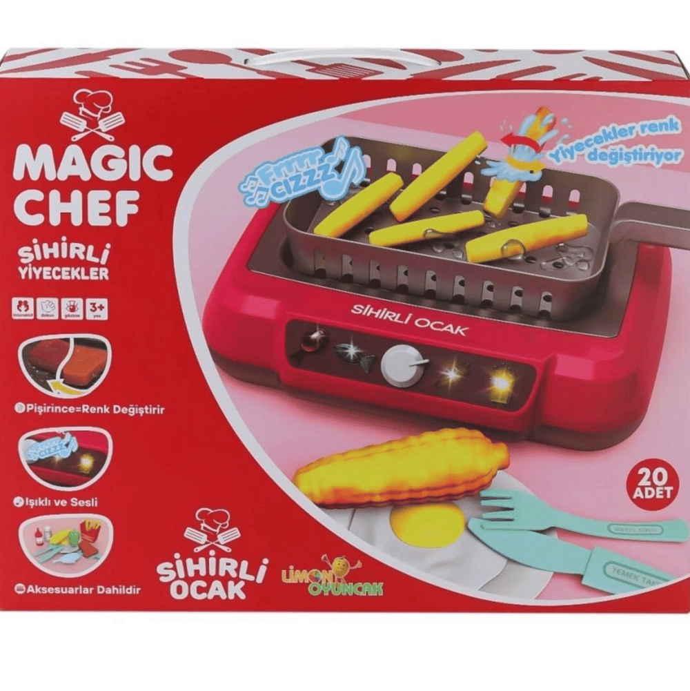 Limon Magic Chef 20 Parça Işıklı Sesli Barbekü Oyun Seti 