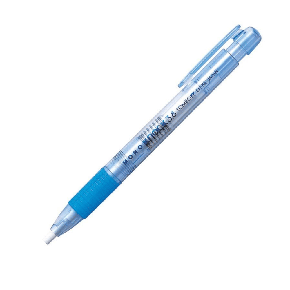 Tombow Mono Knock Kalem Silgi Şeffaf Mavi
