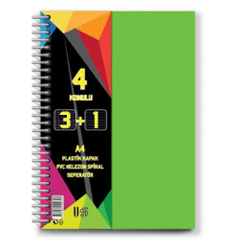 U-DEEP PP KAPAK AYRAÇLI DEFTER 100YP