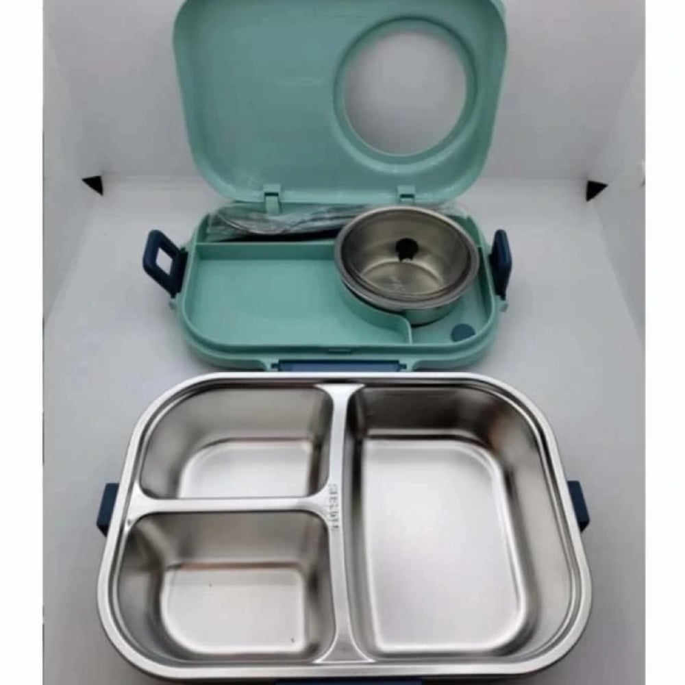Vagonlife 900 ml 3 Bölmeli Paslanmaz Çelik Lunchbox