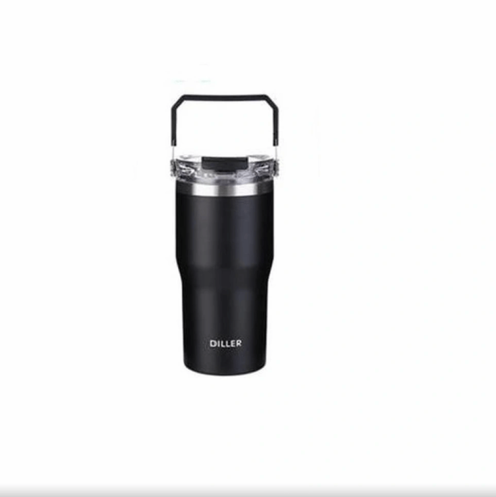 Diller D9168 Siyah Çelik Matara 620 ml 