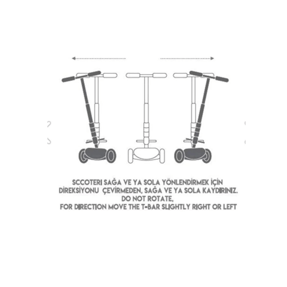 Vardem Işıklı Twist Turuncu Scooter