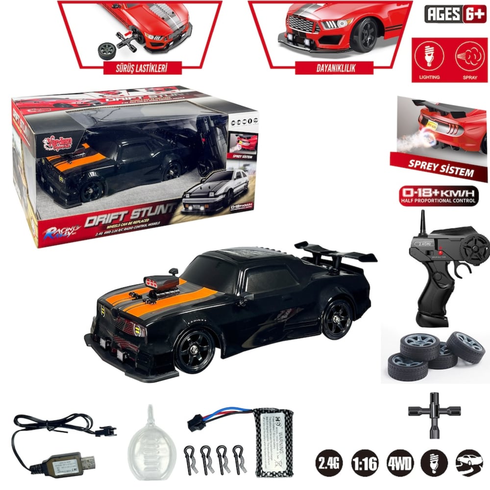 Vardem UK CHL 1:16 4x4 Drift Işıklı Buharlı Araba