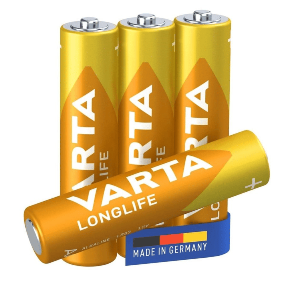 Varta Longlife AAA İnce Kalem Alkalin Pil 4’lü Blister Paket