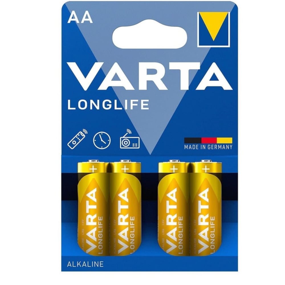 Varta Longlife AA Alkalin Kalem Pil 4lü