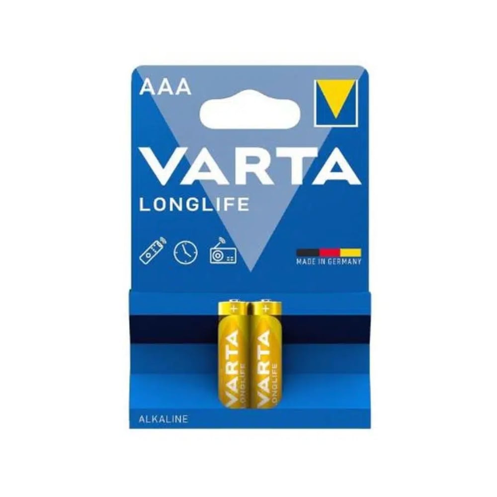 Varta Longlife AAA İnce Kalem Alkalin Pil 2’li Blister Paket