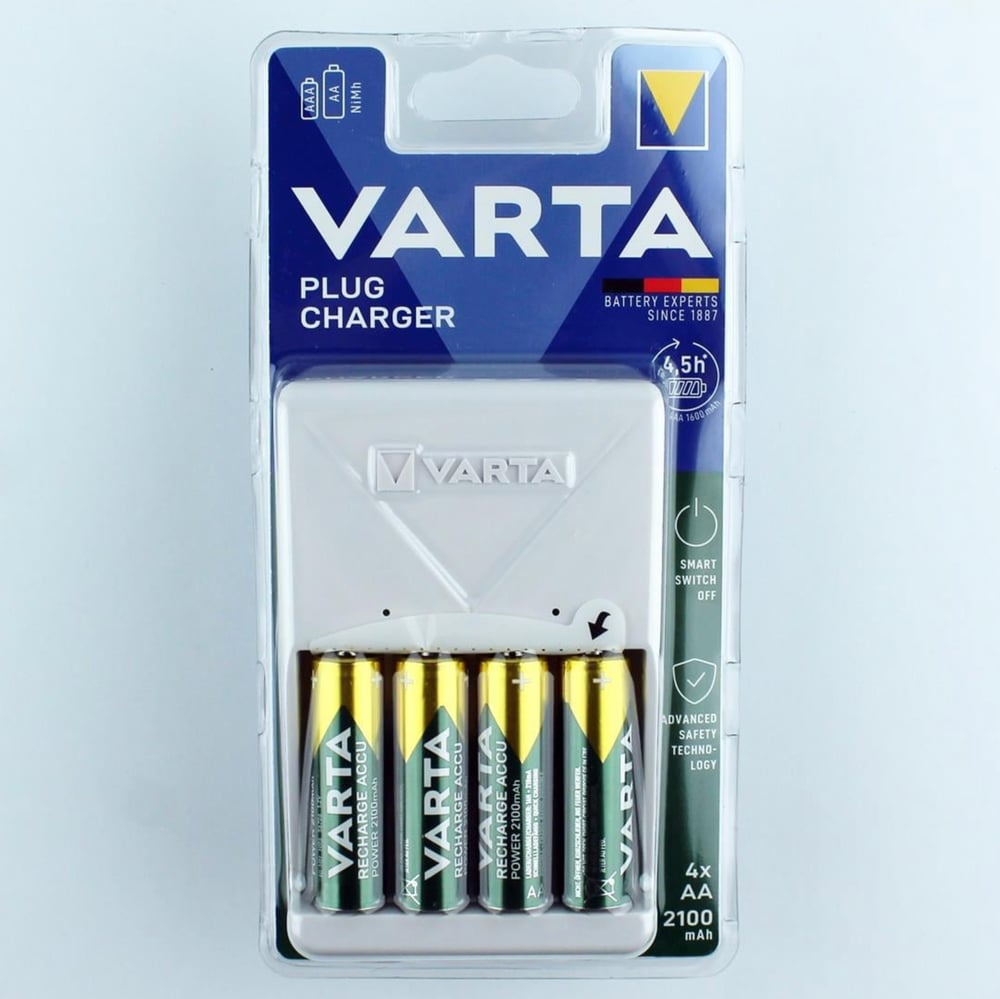Varta Plug Şarj Aleti 2100 Mah 4 Pil Hediyeli