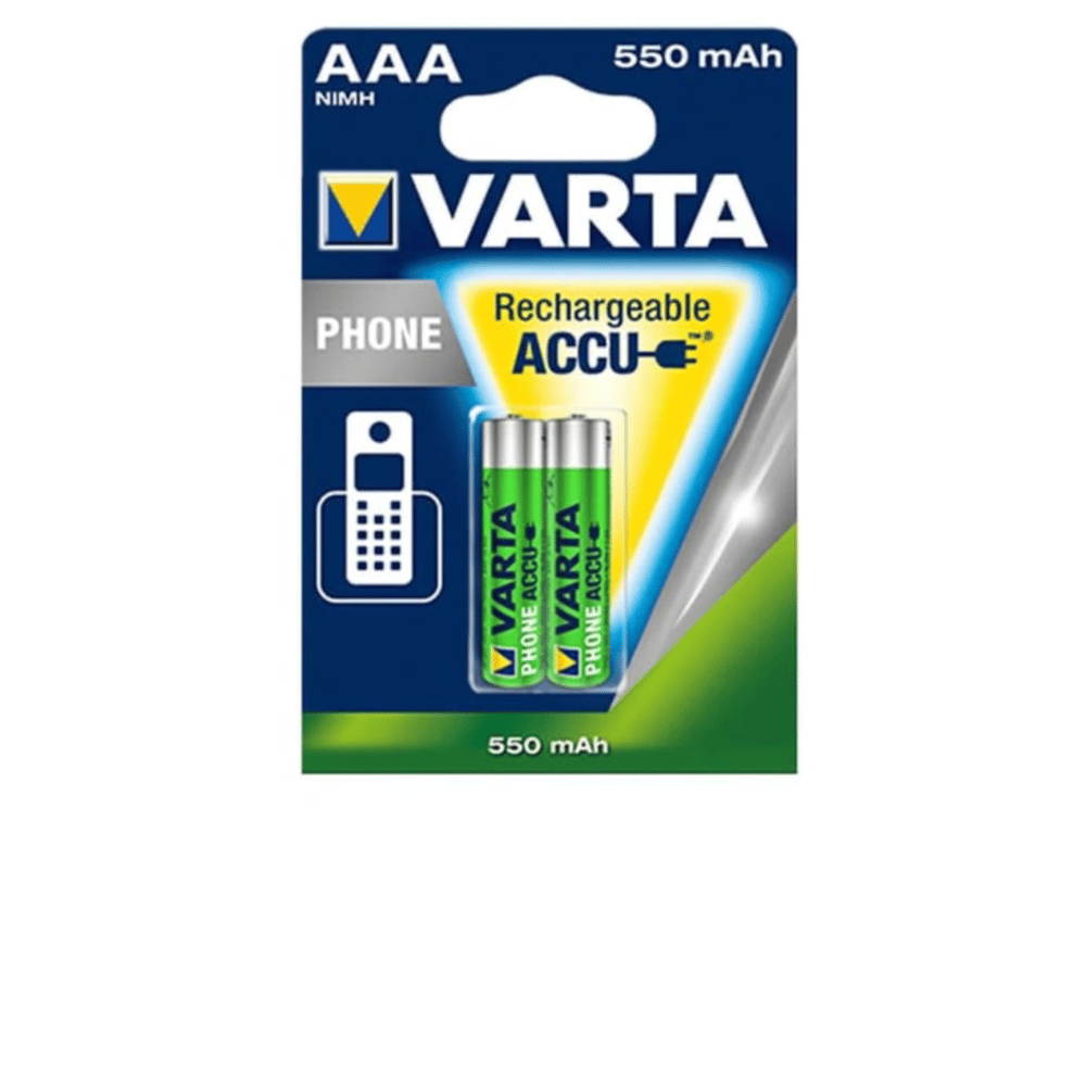 VARTA ŞARJLI 550 MH 2 Lİ İNCE AAA