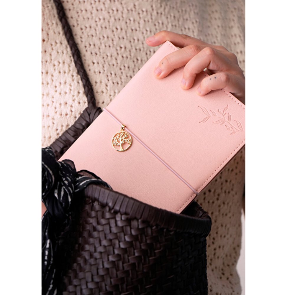 Victorias Journals Charm Hayat Ağacı Çizgili Defter 