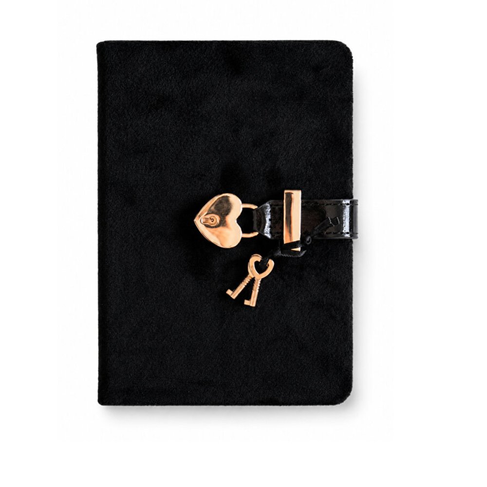 Victorias Journals Hush Hush Kilitli Günlük Siyah 
