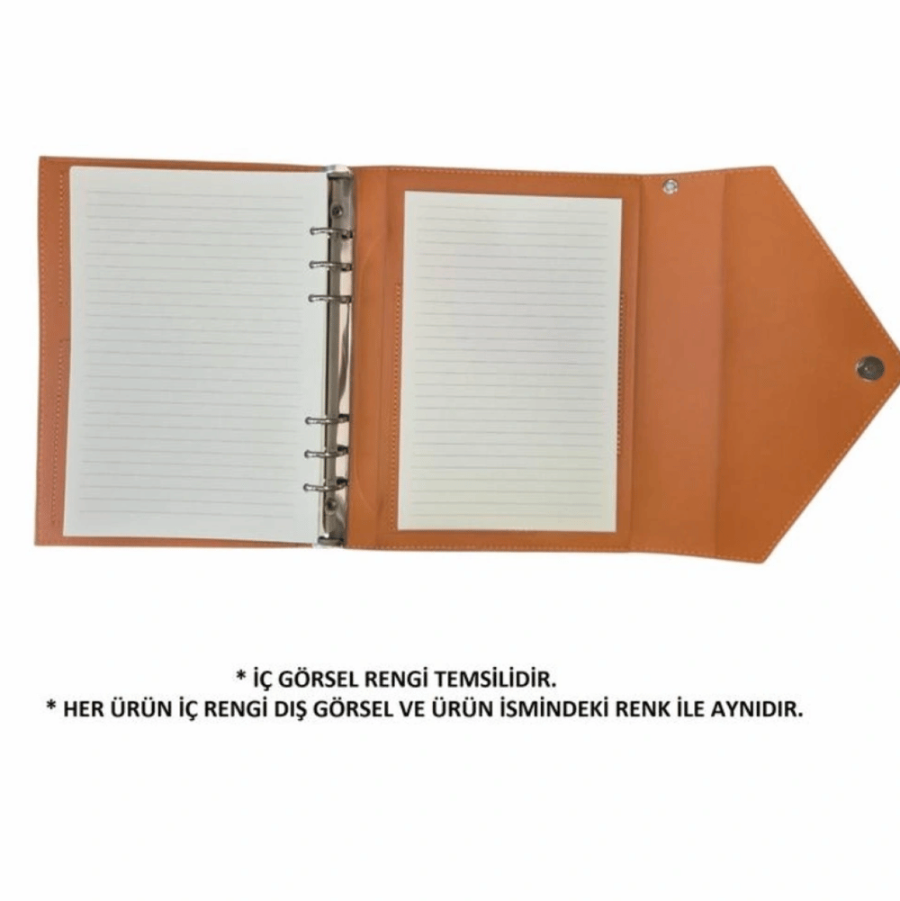 VJ MUSE VEGAN DERİ ORGANİZER DEFTER A5 DEĞİŞEBİLEN İÇ 120 GR 96 YP KUTULU SİYAH