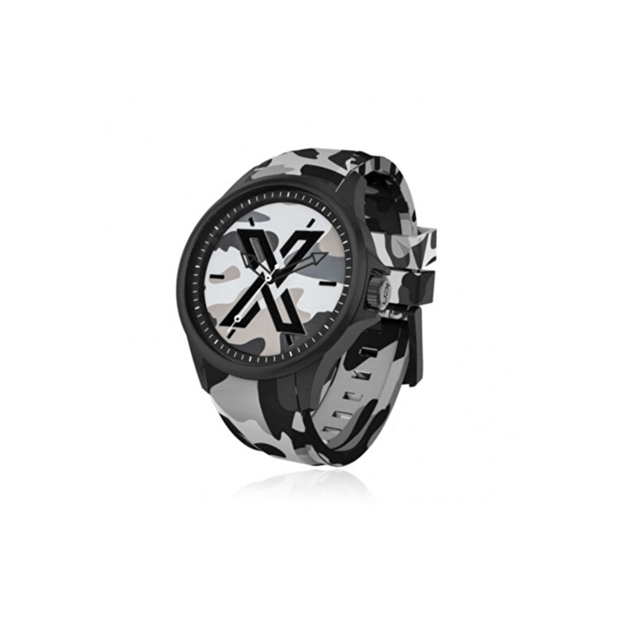 X WATCH Camouflage Black 44 mm Kol Saati