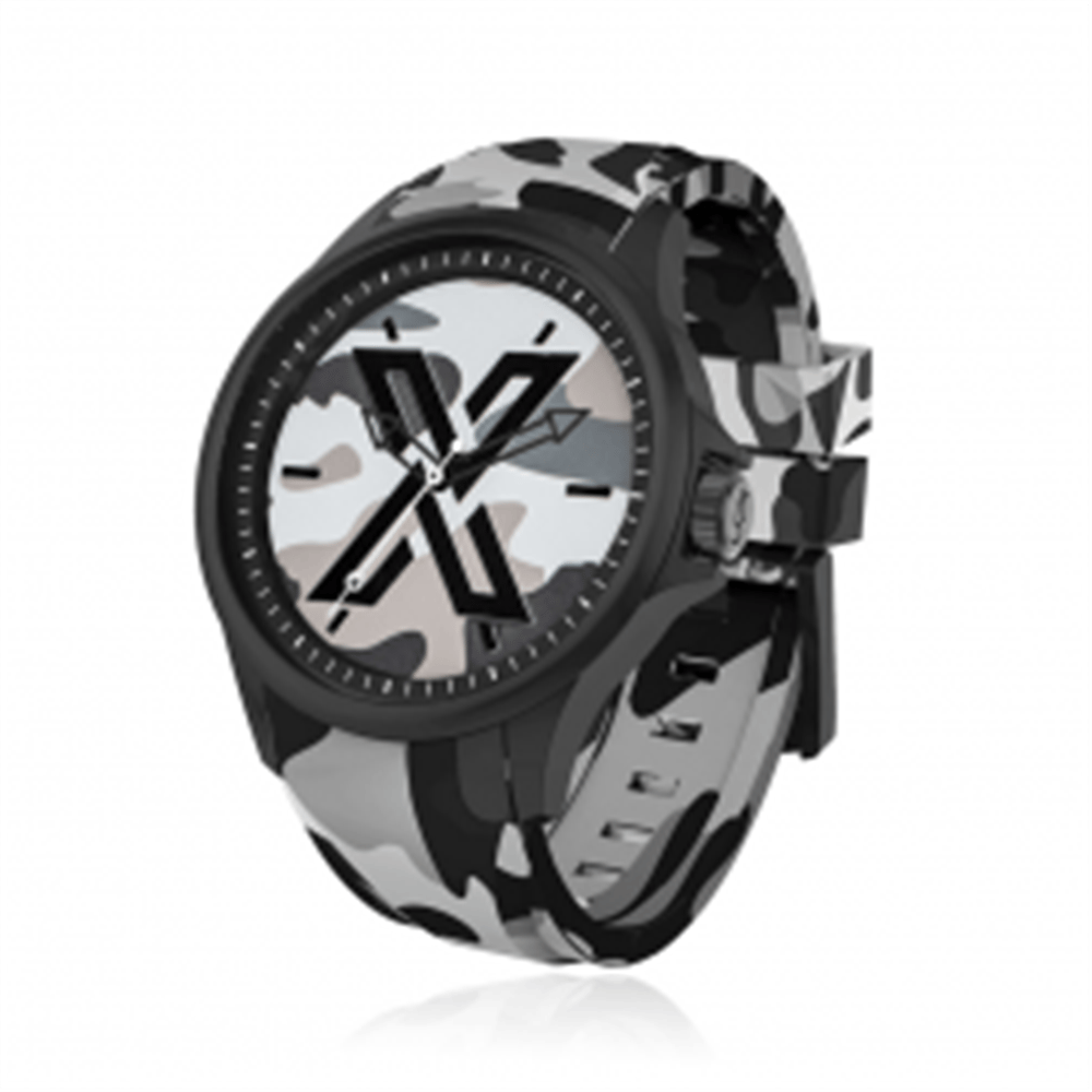 X WATCH Camouflage Black 44 mm Kol Saati