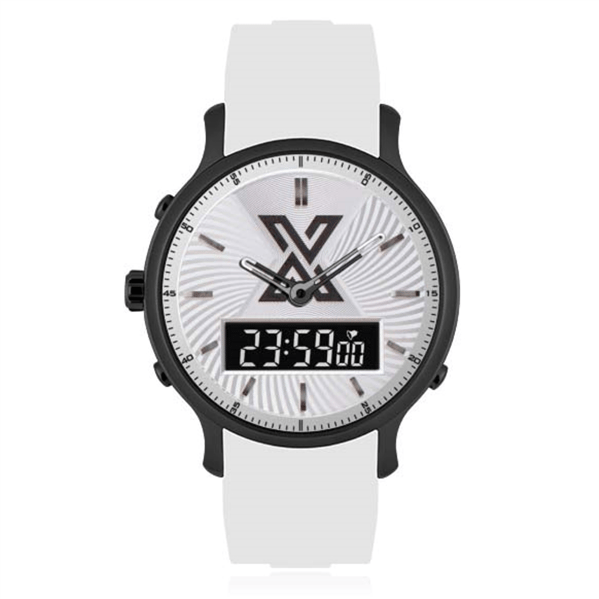 X WATCH DB Siyah Beyaz Analog Dijital Kol Saati