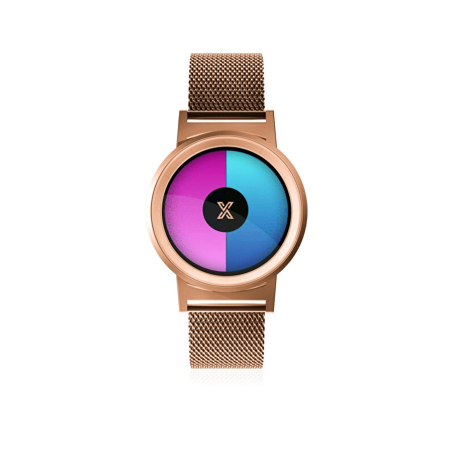 X WATCH Rose Gold 44 mm Çelik Kol Saati