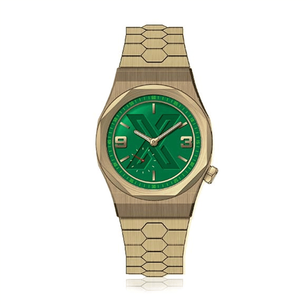 X WATCH X-E GOLD GREEN