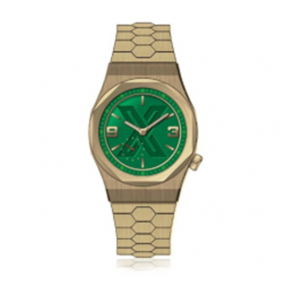X WATCH X-E GOLD GREEN
