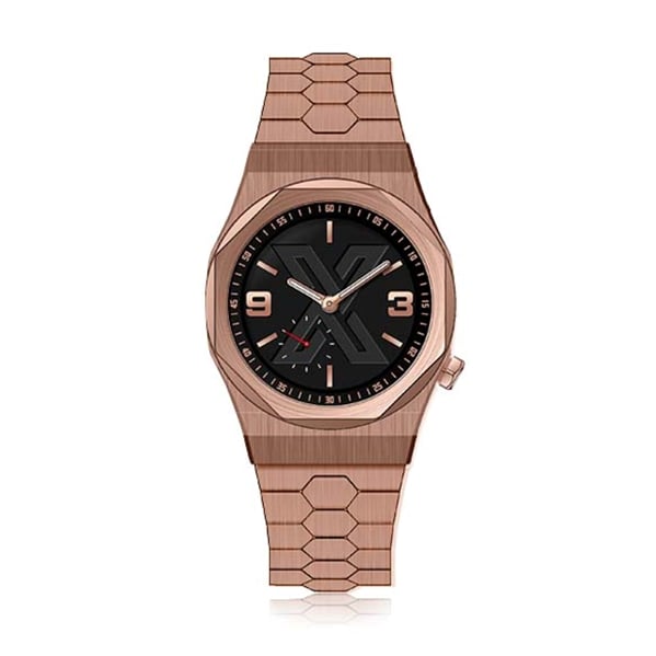 X WATCH X-E Rose Siyah Çelik Quartz Kol Saati