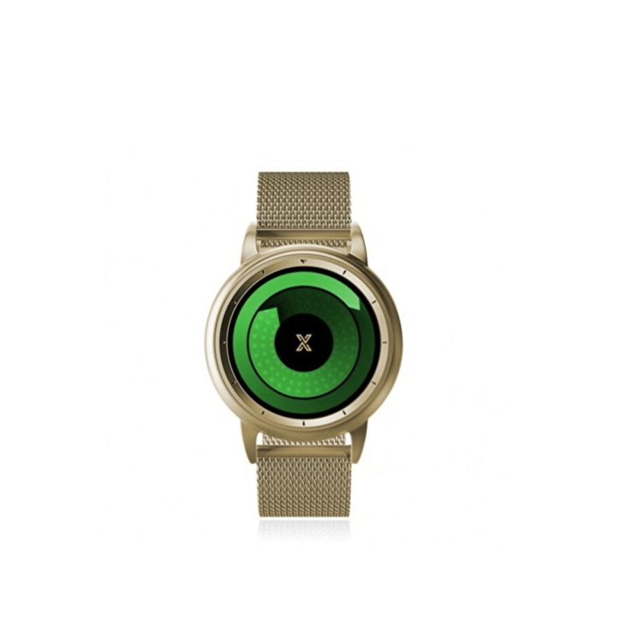 X WATCH X2 Gold 42 mm Çelik Kol Saati
