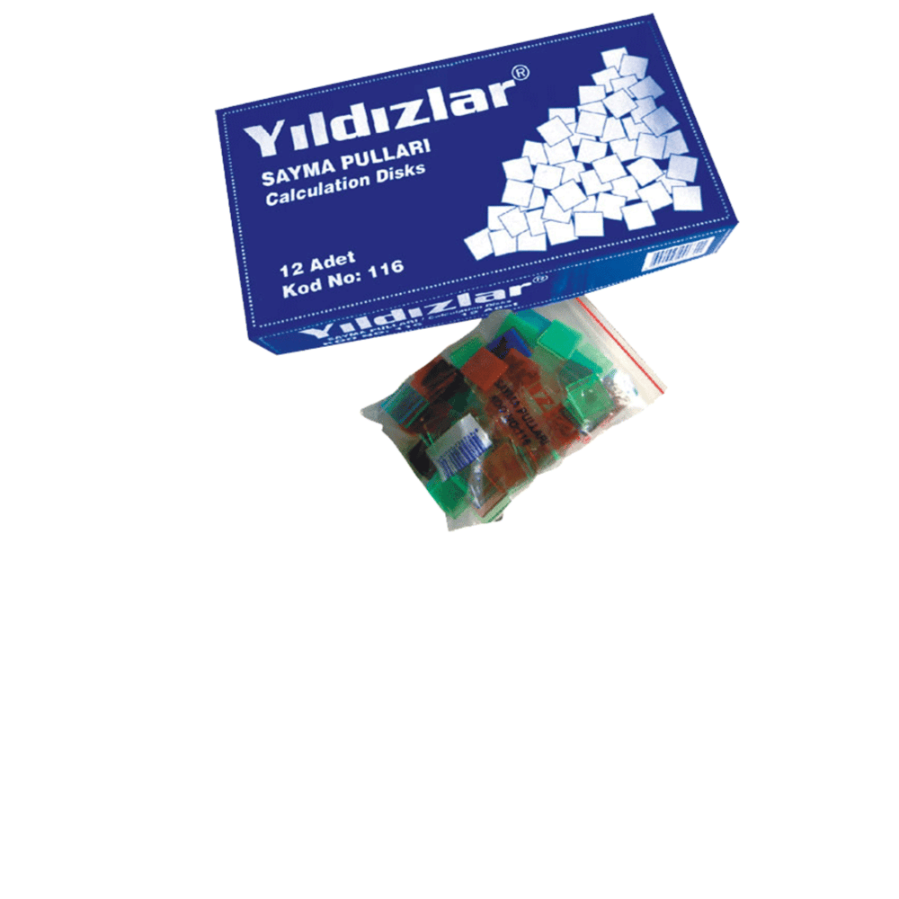 Yıldızlar Sayma Pulları Matematik Materyali