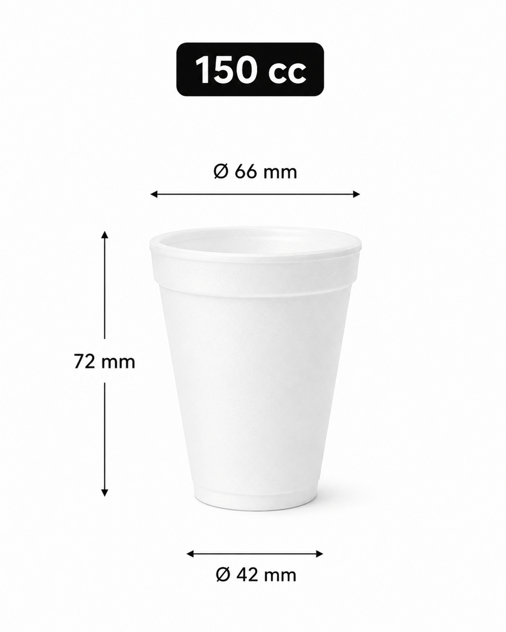 150 cc EPS Köpük Bardak (40’lı Paket)