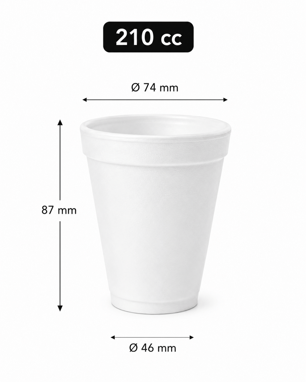 210 cc EPS Köpük Bardak (40'lı Paket)