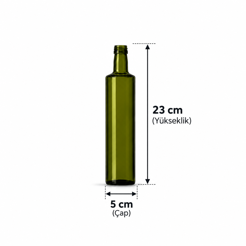 250 ML Yeşil Dorica Cam Şişe (ŞŞC 121125) 63'lü Koli