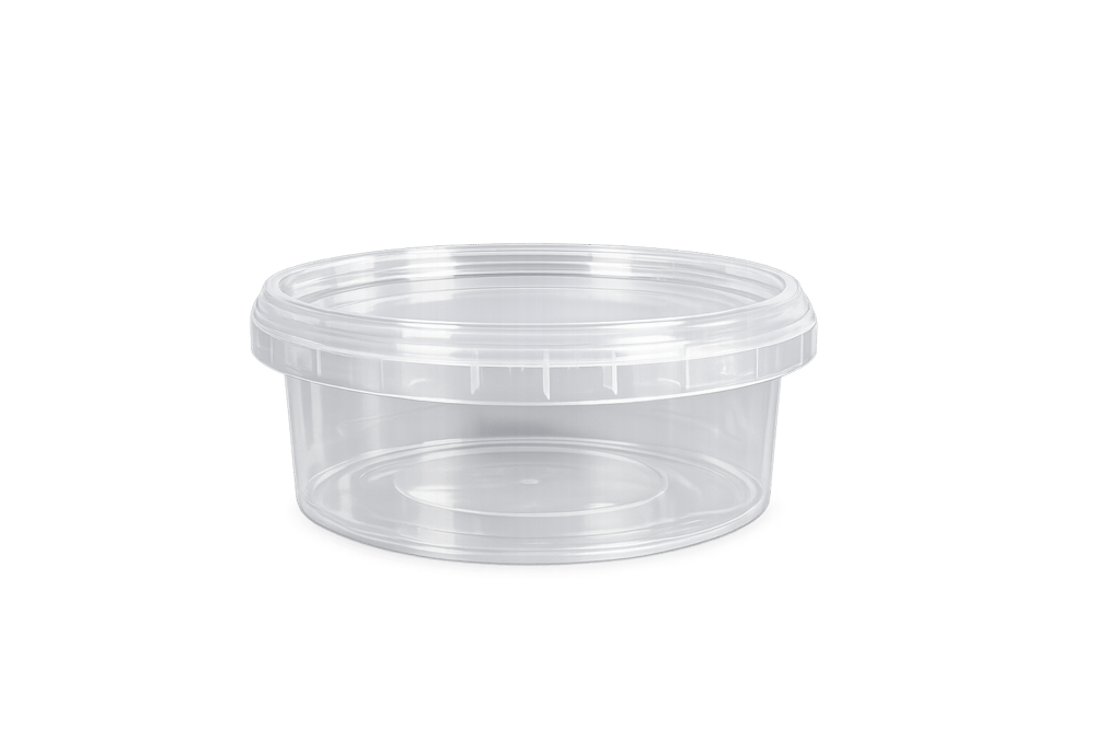 300 ml Yuvarlak Şeffaf Kova+Kapak KNS (86’li Paket)