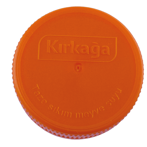 38 MM Turuncu Pet Şişe Kapağı (Kırkağa Logolu)  30’lu Paket