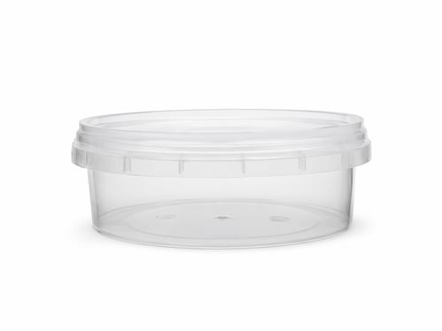 580 ml Yuvarlak Şeffaf Kova+Kapak TRN (50’li Paket)