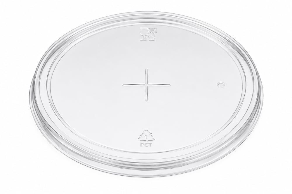 95 Çap PET Düz Kapak Çapraz Delikli LK-DD95 (50’li Paket)