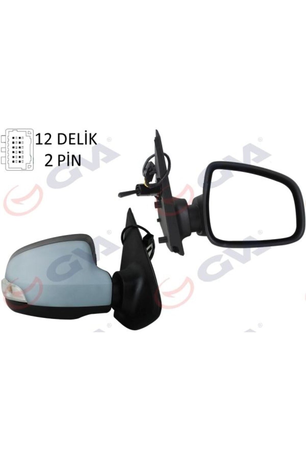 963011650R Dış Dikiz Aynası Sağ Renault Symbol Dacia Sandero 13> Mekanik+Sinyalli+Astarlı+Konveks