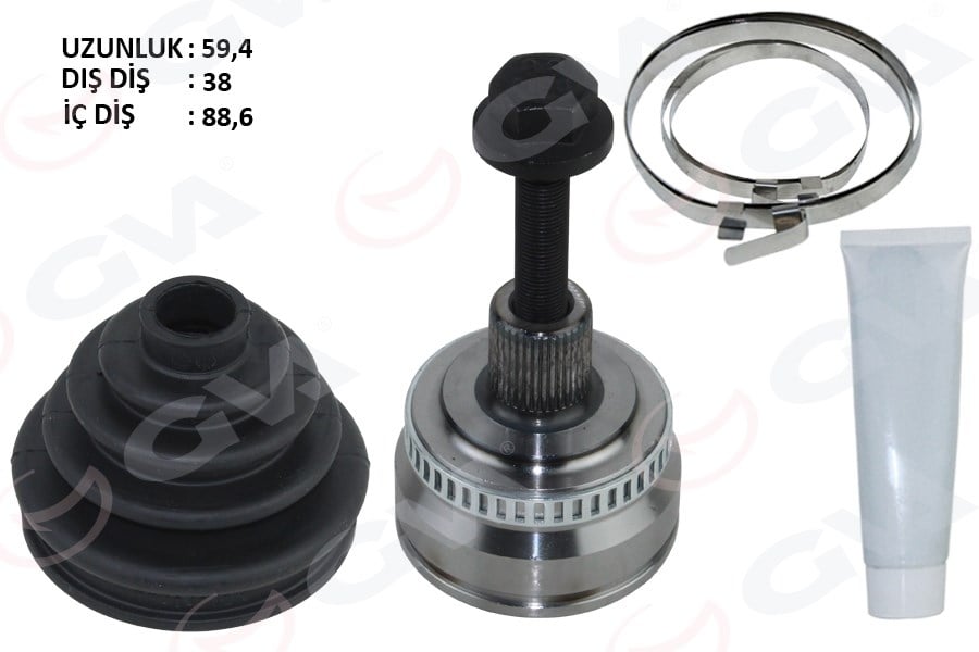 Aks Kafası Dış A4-A6 1.6-1.8 T-2.0 00-04 Alz-Avj-Alt 1.6-1.8 T-2.0 Gva 4475266K