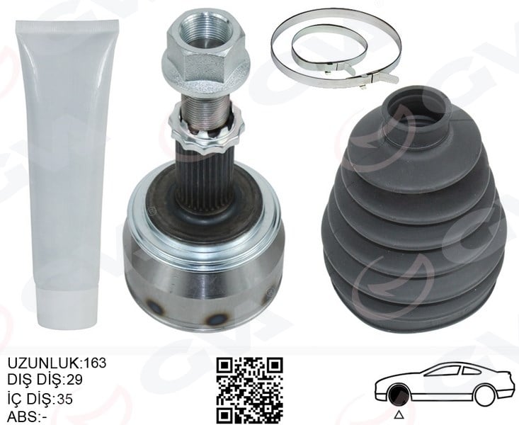 Aks Kafası Dış Nıssan Xtraıl 1.3L Hr13ddt T32 4X2 19-> Otomatik Vites Gva 4499918